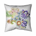 Begin Home Decor 26 x 26 in. Paisley Watercolor-Double Sided Print Indoor Pillow 5541-2626-PA4
